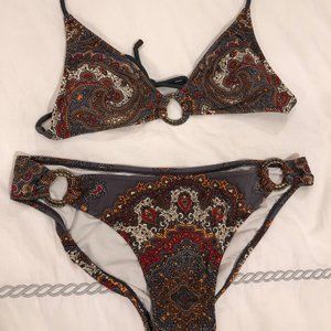 Vintage Paisley String Bikini